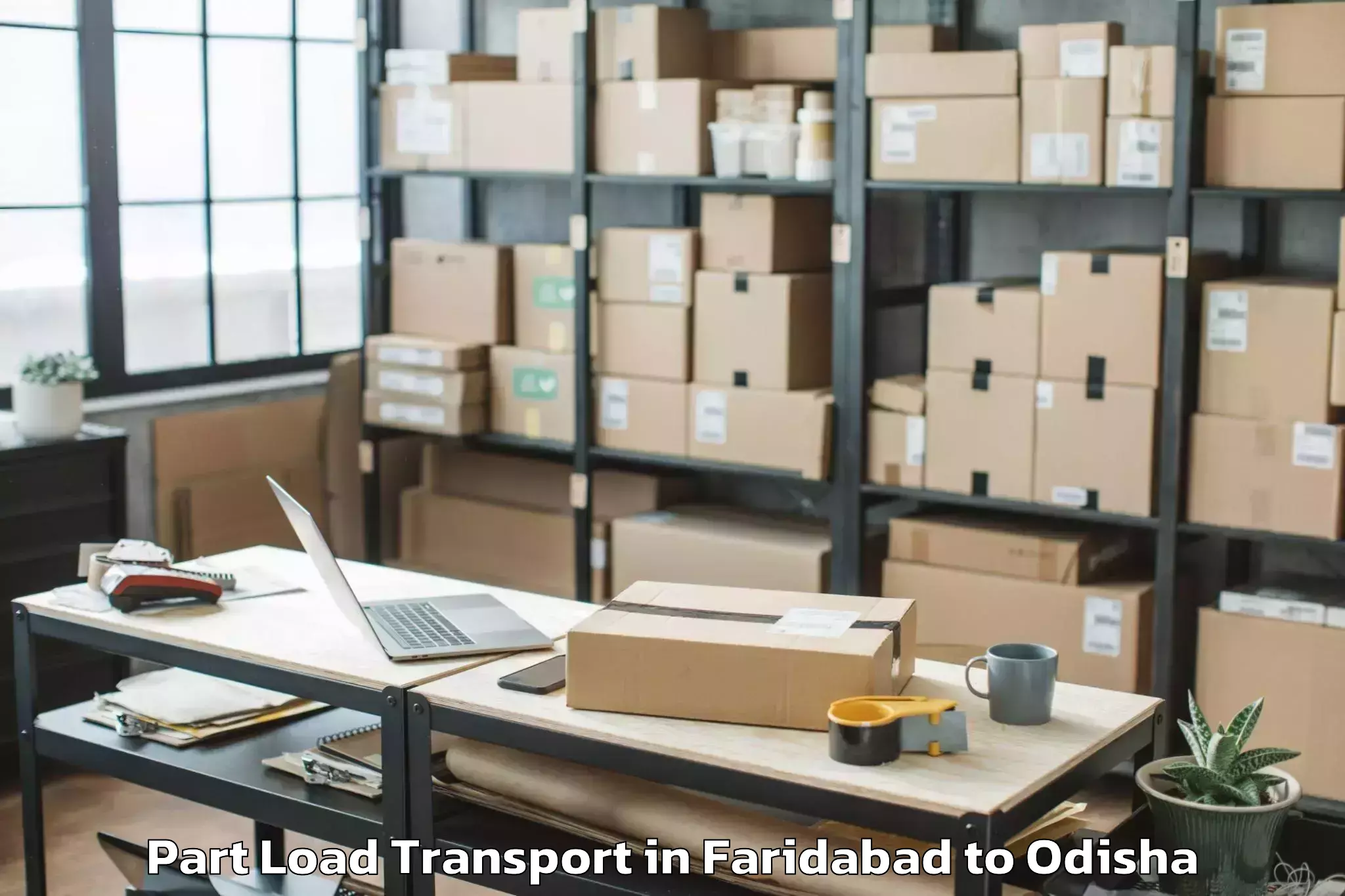 Efficient Faridabad to Chhendipada Part Load Transport